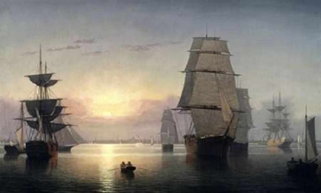 Boston Harbor Sunset Poster Print by Fitz Hugh Lane - Item # VARPDX282338